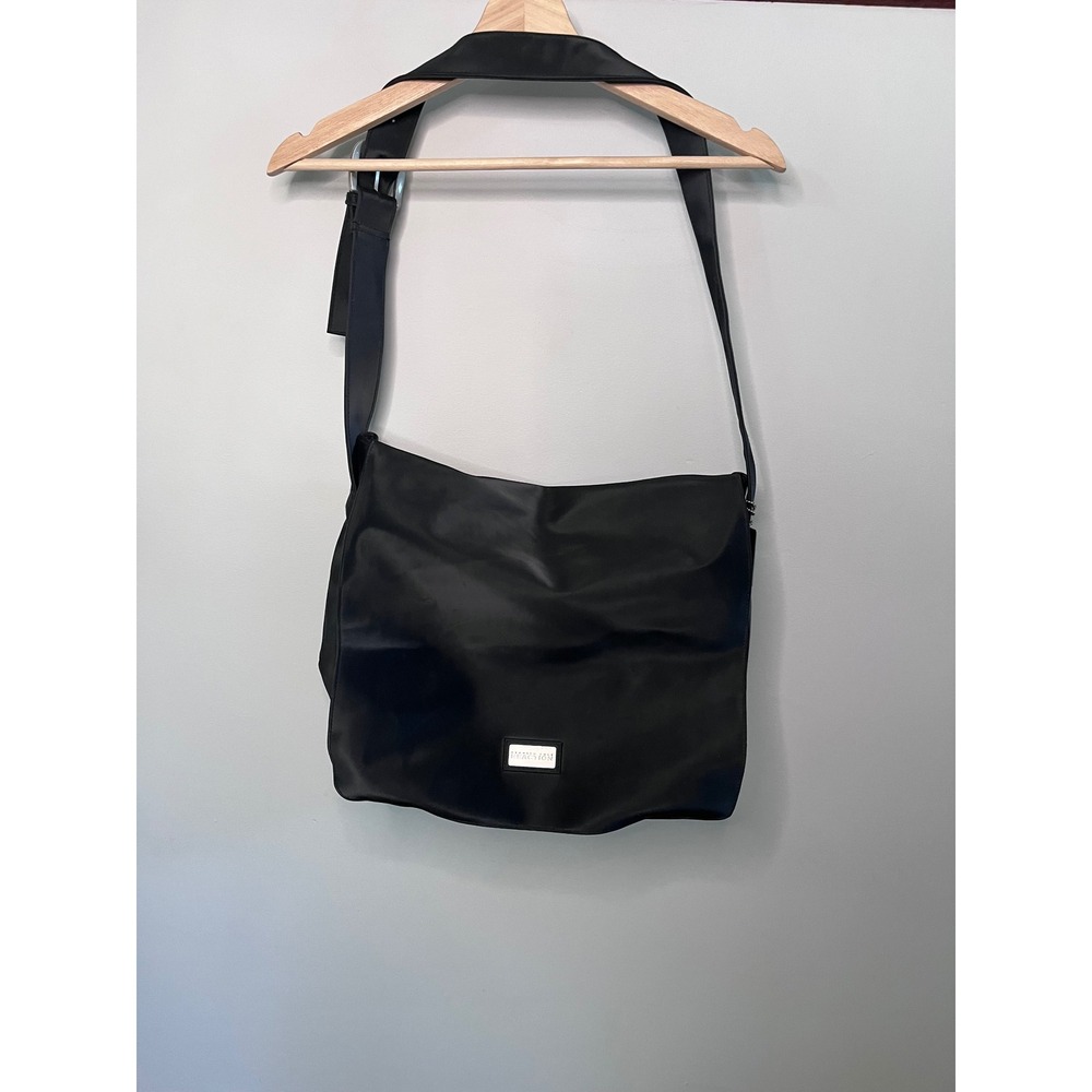 Kenneth Cole Reaction‎ Messenger Bag Black Nylon Crossbody Laptop Satchel Bag